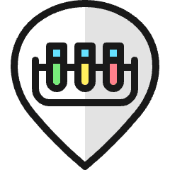 Style Three Pin Chemistry Epruvette Icon from Ultimate Colors Set