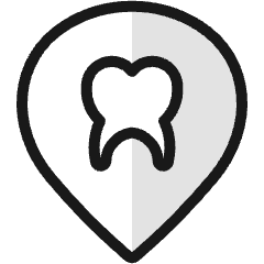 Style Three Pin Dentist Icon from Ultimate Colors Set