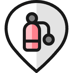 Style Three Pin Diving Icon from Ultimate Colors Set