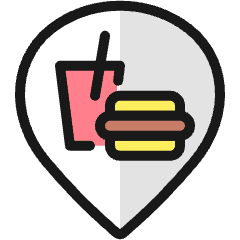 Style Three Pin Drink Food Icon from Ultimate Colors Set