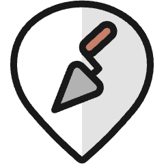 Style Three Pin Facade Icon from Ultimate Colors Set