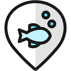 Style Three Pin Fish Icon from Ultimate Colors Set