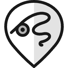 Style Three Pin Fish Rod Icon from Ultimate Colors Set