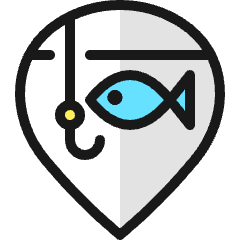 Style Three Pin Fishing 1 Icon from Ultimate Colors Set
