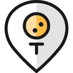 Style Three Pin Golf Icon from Ultimate Colors Set