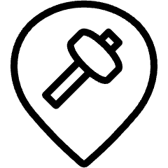 Style Three Pin Hammer Icon from Ultimate Light Set
