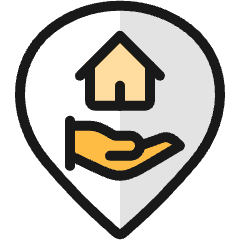 Style Three Pin Hold Home Icon from Ultimate Colors Set