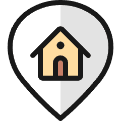 Style Three Pin Home Icon from Ultimate Colors Set