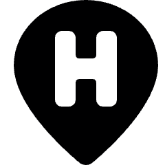 Style Three Pin Hospital 1 Icon from Ultimate Bold Set