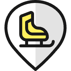 Style Three Pin Ice Skating Icon from Ultimate Colors Set