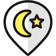 Style Three Pin Islam Icon from Ultimate Colors Set