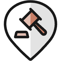Style Three Pin Judge Icon from Ultimate Colors Set