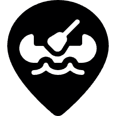 Style Three Pin Kayak Icon from Ultimate Bold Set