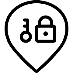 Style Three Pin Key Lock Icon from Ultimate Light Set