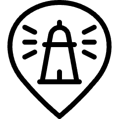 Style Three Pin Lighthouse Icon from Ultimate Light Set