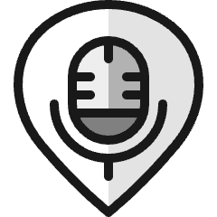 Style Three Pin Microphone Icon from Ultimate Colors Set