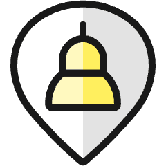 Style Three Pin Monument Icon from Ultimate Colors Set