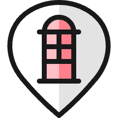Style Three Pin Phone Box Icon from Ultimate Colors Set