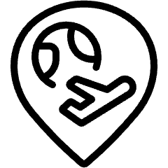 Style Three Pin Plane World Icon from Ultimate Light Set