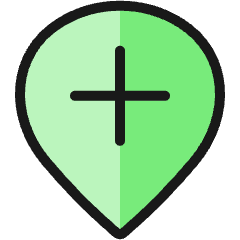 Style Three Pin Plus Icon from Ultimate Colors Set