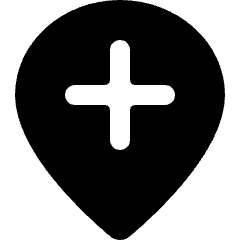 Style Three Pin Plus Icon from Ultimate Bold Set