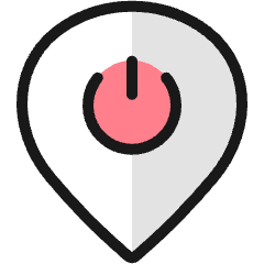 Style Three Pin Power Button Icon from Ultimate Colors Set