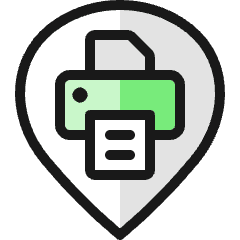 Style Three Pin Printer 1 Icon from Ultimate Colors Set