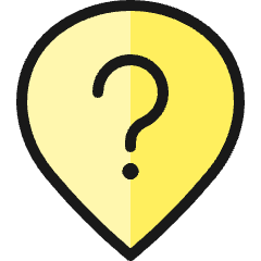 Style Three Pin Question Icon from Ultimate Colors Set