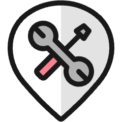 Style Three Pin Repair Tool Icon from Ultimate Colors Set