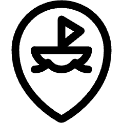 Style Three Pin Sailing Boat Icon from Ultimate Regular Set