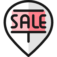 Style Three Pin Sale Icon from Ultimate Colors Set