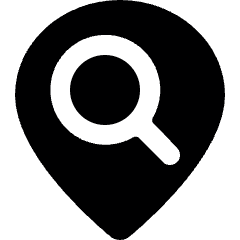 Style Three Pin Search Icon from Ultimate Bold Set