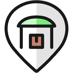 Style Three Pin Shelter Icon from Ultimate Colors Set