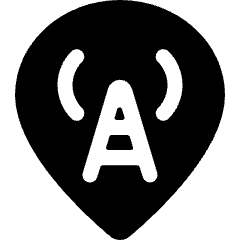 Style Three Pin Signal Antenna Icon from Ultimate Bold Set