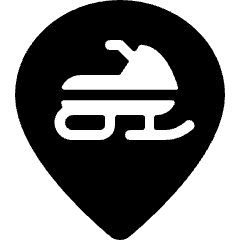Style Three Pin Snow Scooter Icon from Ultimate Bold Set