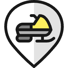 Style Three Pin Snow Scooter Icon from Ultimate Colors Set