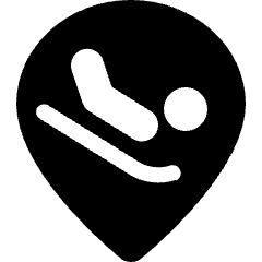 Style Three Pin Snow Slide Icon from Ultimate Bold Set