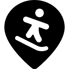 Style Three Pin Snowboard Icon from Ultimate Bold Set