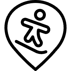 Style Three Pin Snowboard Icon from Ultimate Light Set