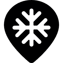 Style Three Pin Snowflake Icon from Ultimate Bold Set