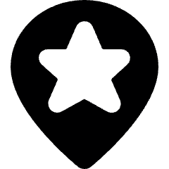 Style Three Pin Star Icon from Ultimate Bold Set