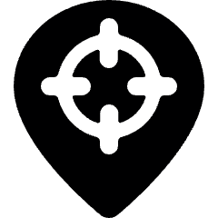 Style Three Pin Target Icon from Ultimate Bold Set