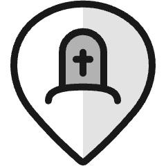 Style Three Pin Tomb Icon from Ultimate Colors Set