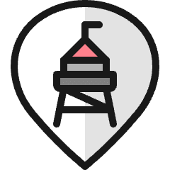 Style Three Pin Tower Icon from Ultimate Colors Set