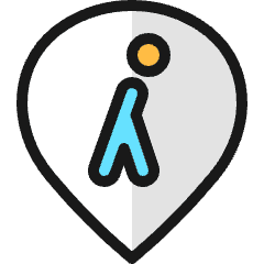 Style Three Pin Walk Icon from Ultimate Colors Set