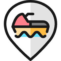 Style Three Pin Water Scooter 1 Icon from Ultimate Colors Set