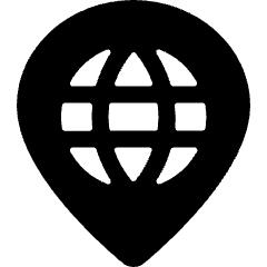 Style Three Pin World Icon from Ultimate Bold Set