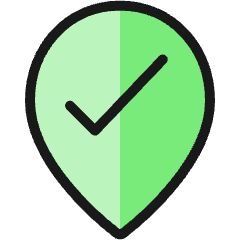 Style Two Pin Check Icon from Ultimate Colors Set