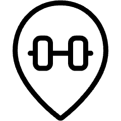 Style Two Pin Gym Icon from Ultimate Light Set