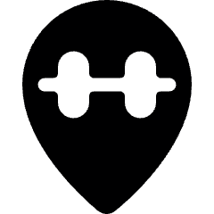 Style Two Pin Gym Icon from Ultimate Bold Set